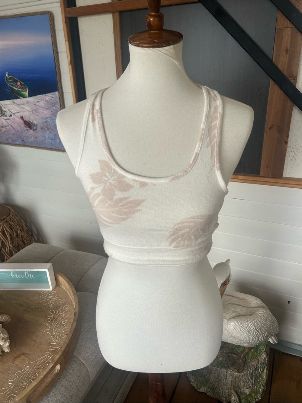 Ron Jon White Crop Top